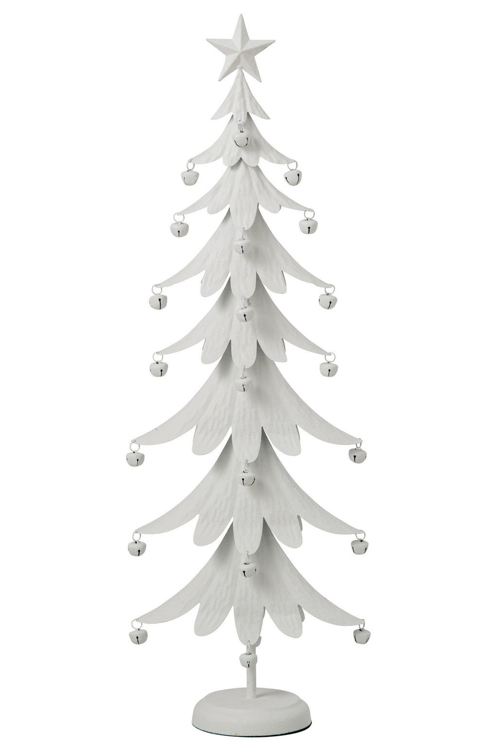 J-Line Kerstboom - ijzer - wit - large