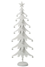 J-Line Kerstboom - ijzer - wit - large