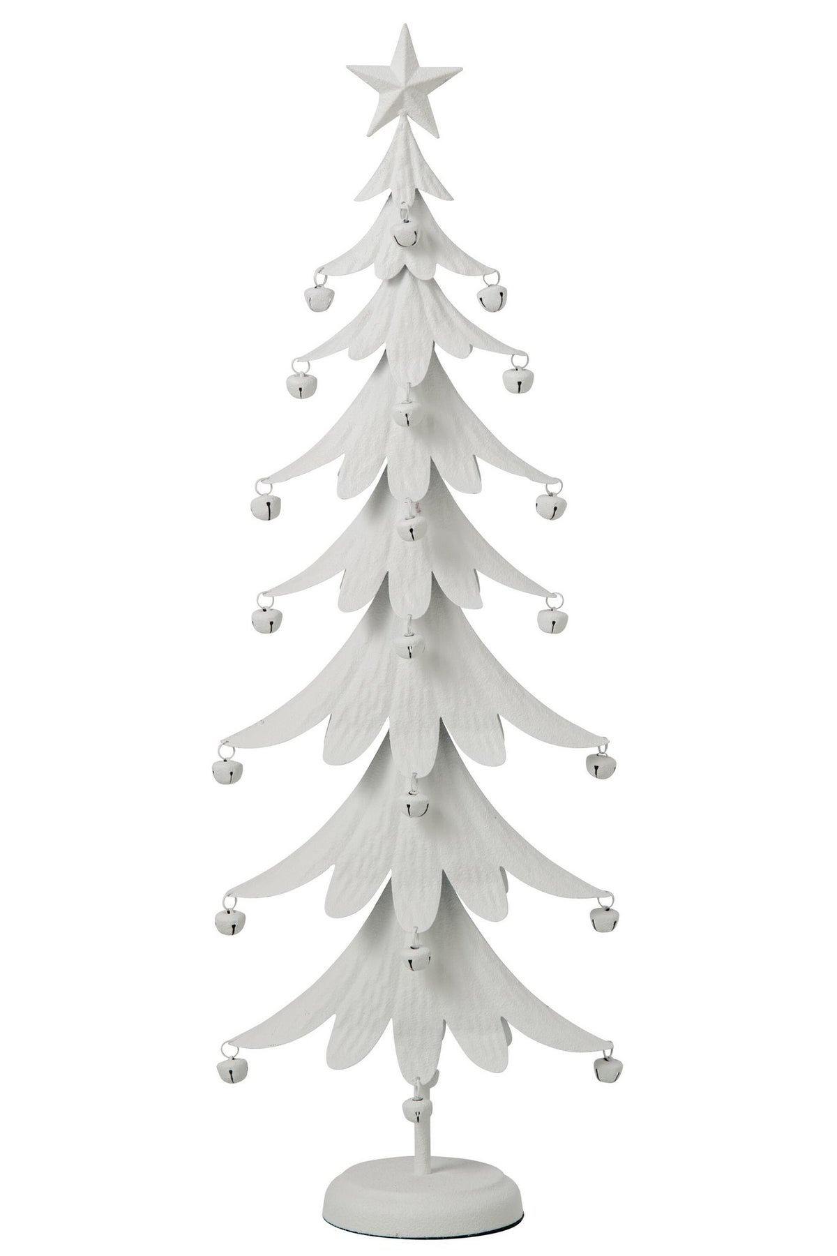 J-Line Kerstboom - ijzer - wit - large