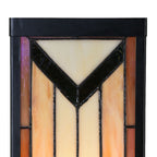 Wandlamp Tiffany 14x16x40 cm Beige Glas