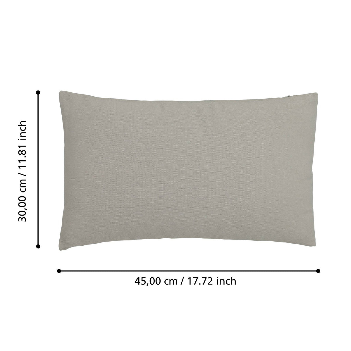 Kussen Iles Grijs 50x30 cm
