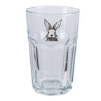Waterblas 300 ml transparant Glas Konijn Drinkbeker