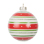 Kerstbal Ø 8x8 cm Rood Glas