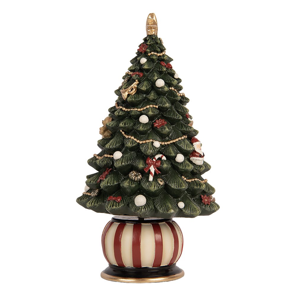 Muziekdoos Kerstboom Ø 13x23 cm Groen Kunststof