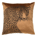 Dutch Decor Simba - Kussen 45x45 cm - Dierenprint - Tabaksbruin - Bruin