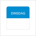 Dinsdag- etiket - 500 stuks