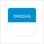 Dinsdag- etiket - 500 stuks