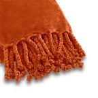 Dutch Decor Florijn - Plaid Fleece 150x200 cm - Potters Clay - oranje