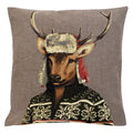 Gobelin kussen nordic hert 45x45cm