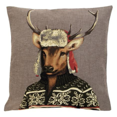 Gobelin kussen nordic hert 45x45cm