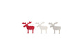 Houten eland 24st 4cm rood/wit/grijs