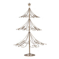 Kerstdecoratie Beeld Kerstboom Ø 46x75 cm Goudkleurig Metaal