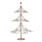 Kerstdecoratie Beeld Kerstboom Ø 46x75 cm Goudkleurig Metaal