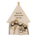 Kerstdecoratie Beeld Kerstgroep 16x6x21 cm Beige Kunststof