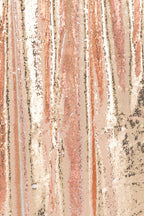 J-Line Gordijn Omkeerbaar Sequin Champagne/Wit