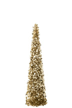 J-Line decoratie boom Sprankelend - champagne - large