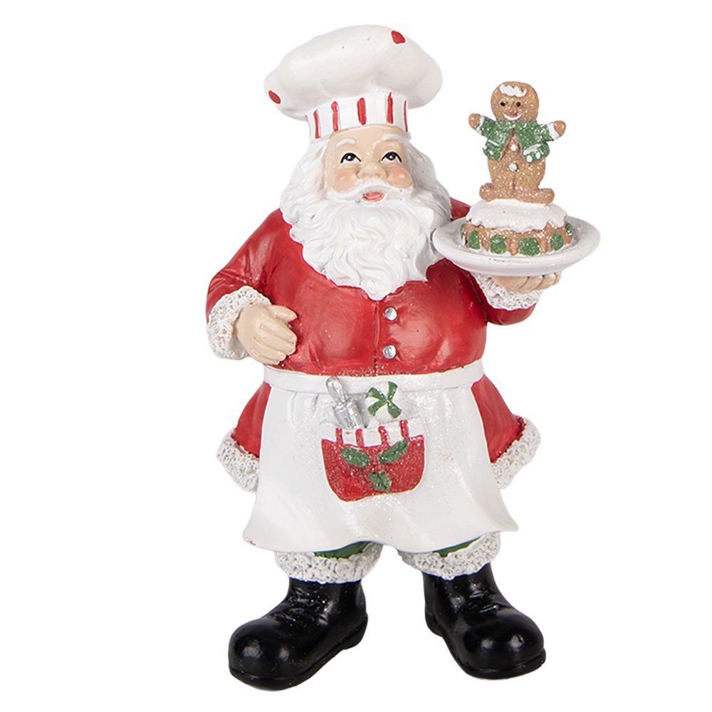 Kerstdecoratie Beeld Kerstman 9x7x16 cm Rood Kunststof
