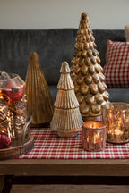 Kerstdecoratie Kerstboom 32 cm Goudkleurig Glas Kerstboom