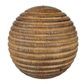 Kerstbal Ø 12 cm Bruin Hout Kerstboomversiering
