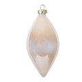 Kerstbal Ø 7x13 cm Beige Glas