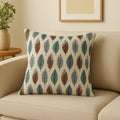 Fluwelen kussenhoezen – Designer bedrukt polyester – Gemaakt in India – 20x20 inch, set van 3