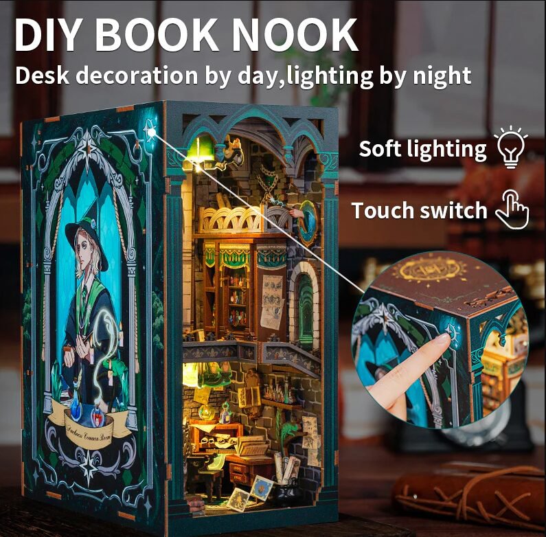 Cutebee, DIY Booknook, Darkness Common Room, RK05B, 18x11x23cm
