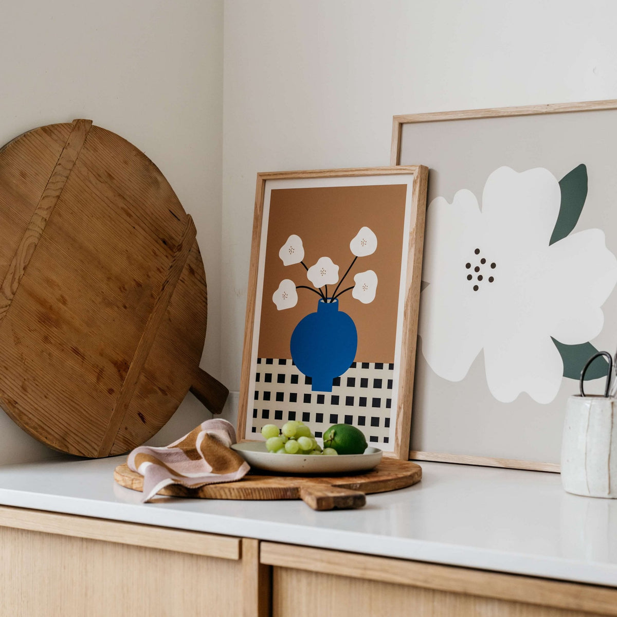 Bloemenvaasposter, Eco-papier en verpakking