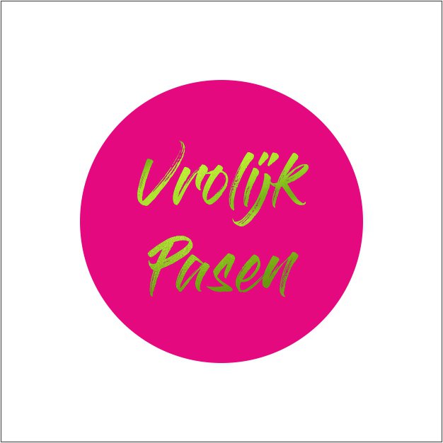 Etiketten – Vrolijk Pasen – 250 stuks