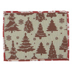 Placemats Set van 6 33x45 cm Rood Polyester