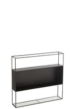 J-Line Rek Seen Metaal/Glas Zwart