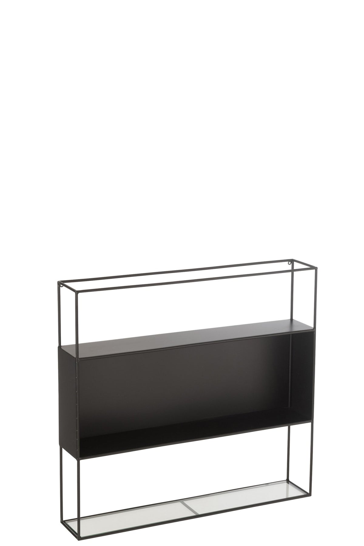 J-Line Rek Seen Metaal/Glas Zwart