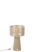 J-Line tafellamp Touw - papier - greige - small