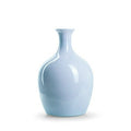 Eco fles 'tinkles' blauw glans h35 d23 cm