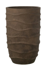 J-Line bloempot Golf + Buiten zand - steen - bruin - extra L