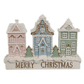 Gingerbread house 13x4x10 cm Wit Polyresin Peperkoekhuisje