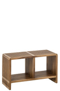 J-Line Bank met latten - gerecycled hout - naturel