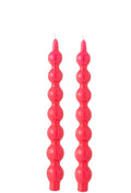 J-Line Doos 2 Kaars Kalebas Fuchsia-5H