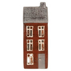 Waxinelichthouder Huis 10x7x26 cm Bruin Keramiek