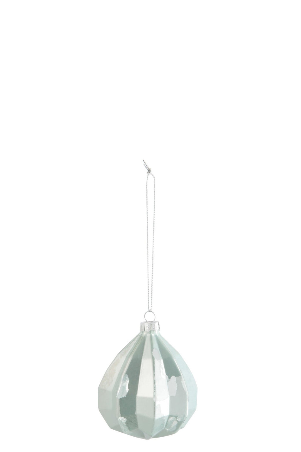 J-Line kerstbal Druppel - glas - antiek groen