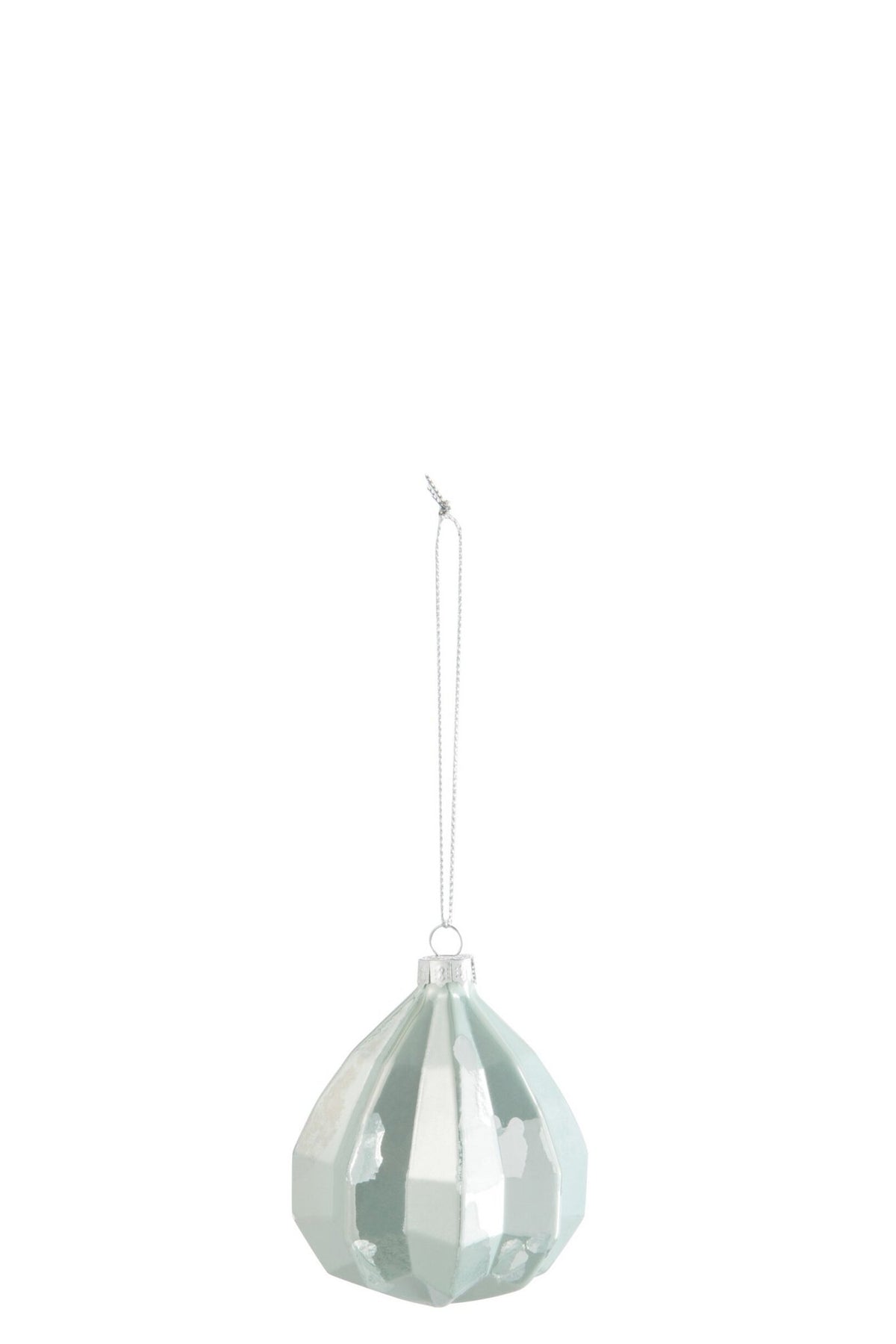 J-Line kerstbal Druppel - glas - antiek groen