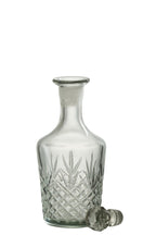 J-Line decoratie Fles Faune - glas - transparant - large