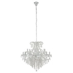 Kroonluchter Ø 85x71 cm Zilverkleurig IJzer Hanglamp