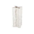 Vaas 17,5x17,5xH33cm vloeiend wit Vea