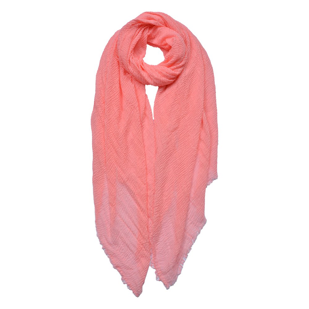 Sjaal Dames Effen 90x180 cm Roze Synthetisch Shawl Dames
