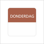 Donderdag- etiket - 500 stuks