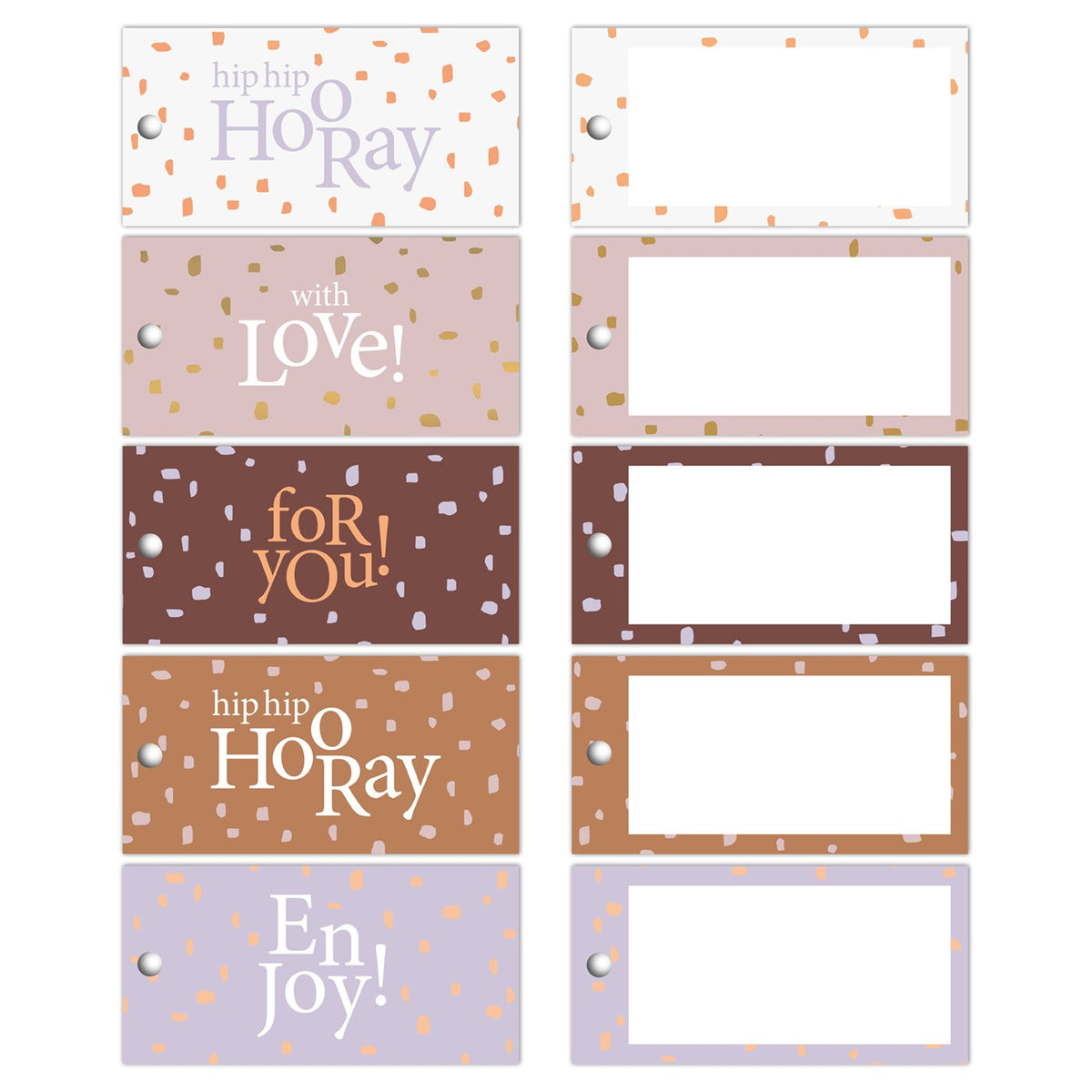 Minimal Dots cadeaulabels - 100 stuks
