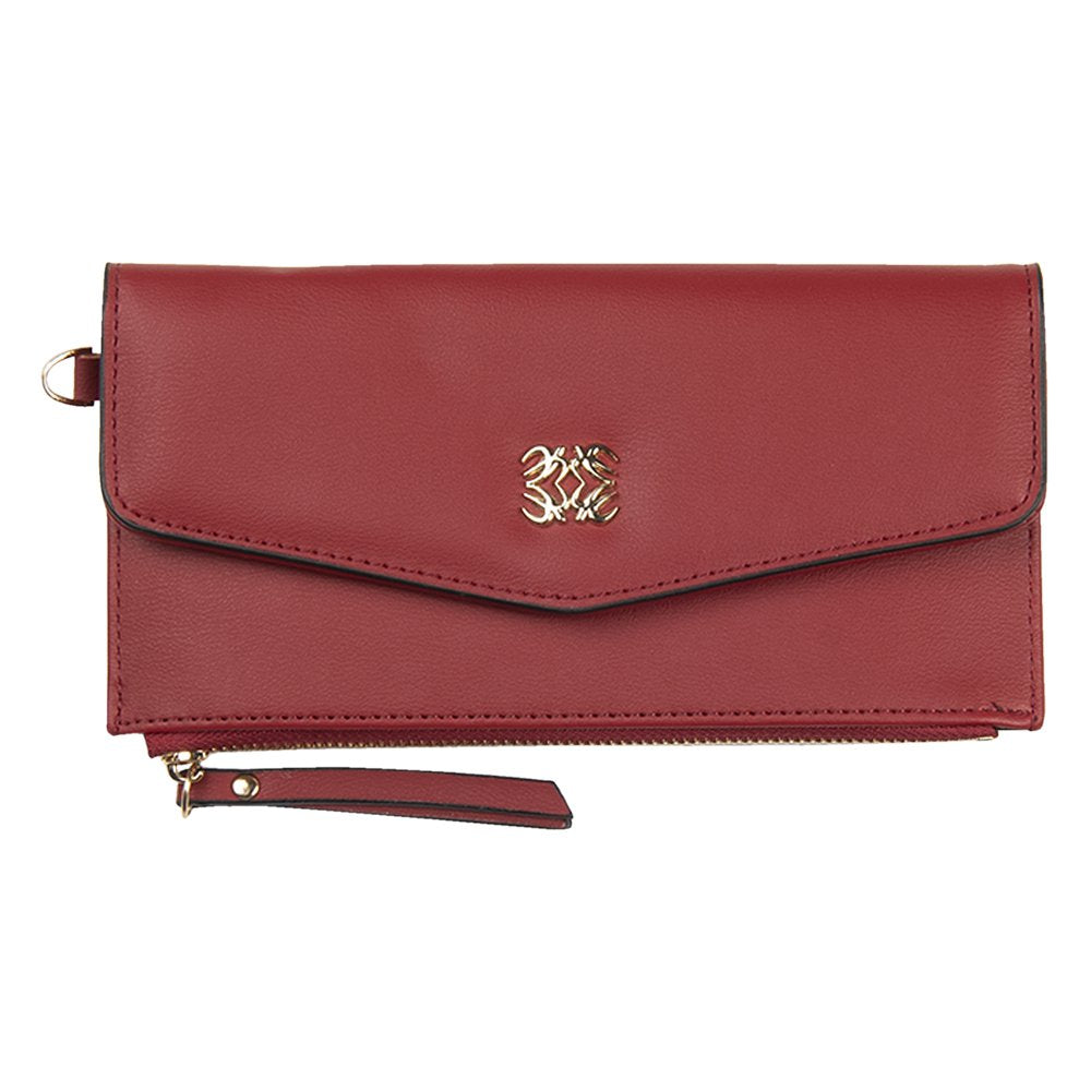 Portemonnee 20x10 cm Rood Kunstleer