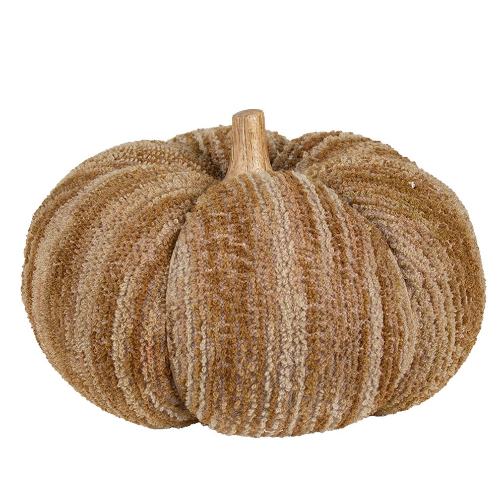 Decoratie Pompoen Ø 25x16 cm Bruin Polyester