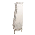 Ladekast 56x43x145 cm Wit Grijs Hout