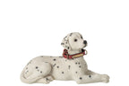 J-Line Liggende dalmatiër - polyresin - wit/zwart